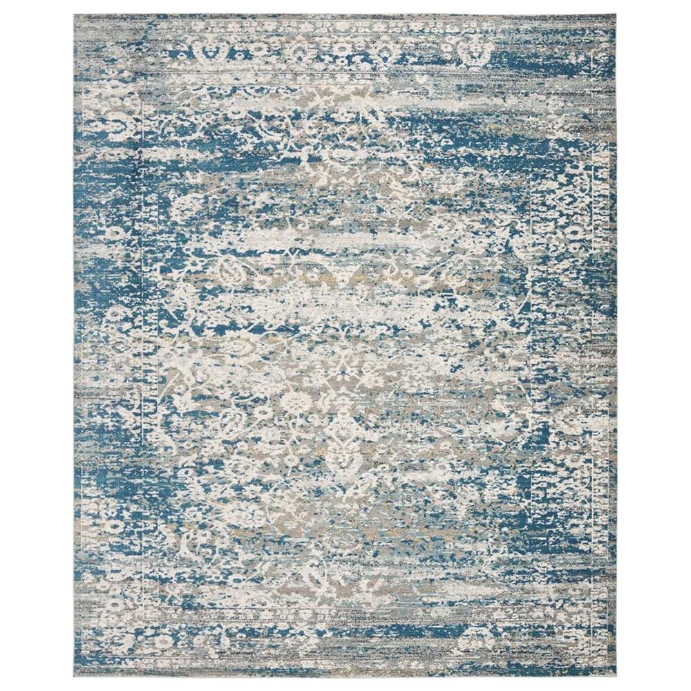 Safavieh Aria ARA156B10" x 14" Blue and Creme Area Rug, , large