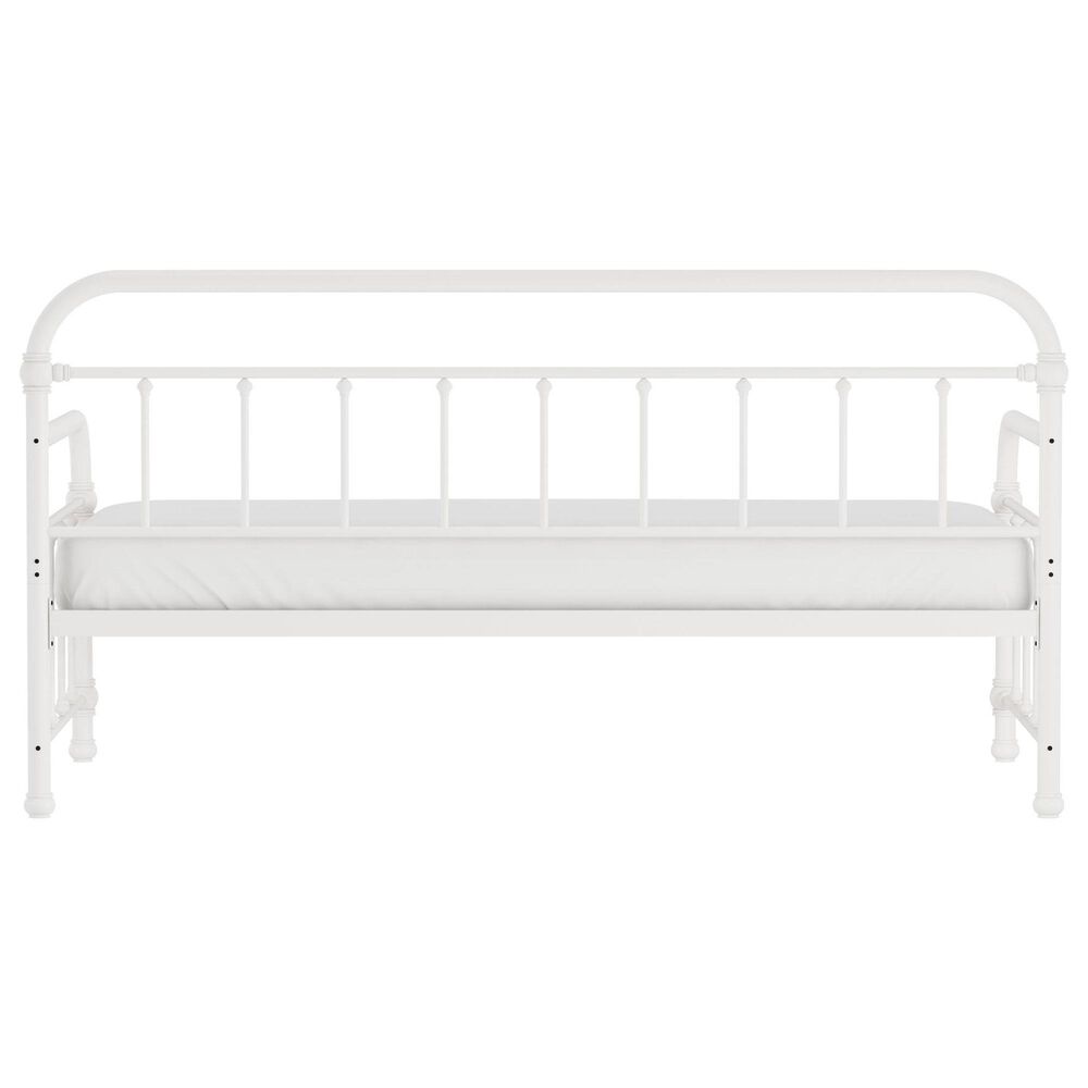 Richlands Furniture Twin Metal Slat Daybed in White, , large