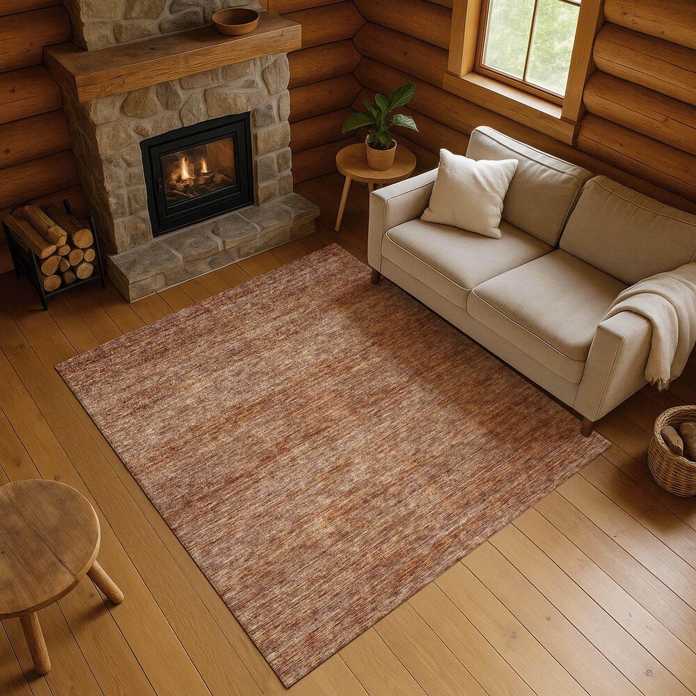 Dalyn Rug Company Soft Essentials Solid Copper 8' x 10' Indoor/Outdoor Area Rug, , large
