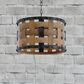 Vaxcel Norwood 1-Light Pendant in Vintage Steel and Distressed Wood, , large