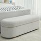 Urban Home Kiki Storage Bench in Cotton Ball Boucle, , large