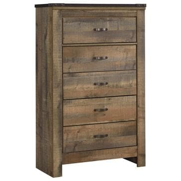 Ashley Trinell 5 Drawer Chest in Brown, , large