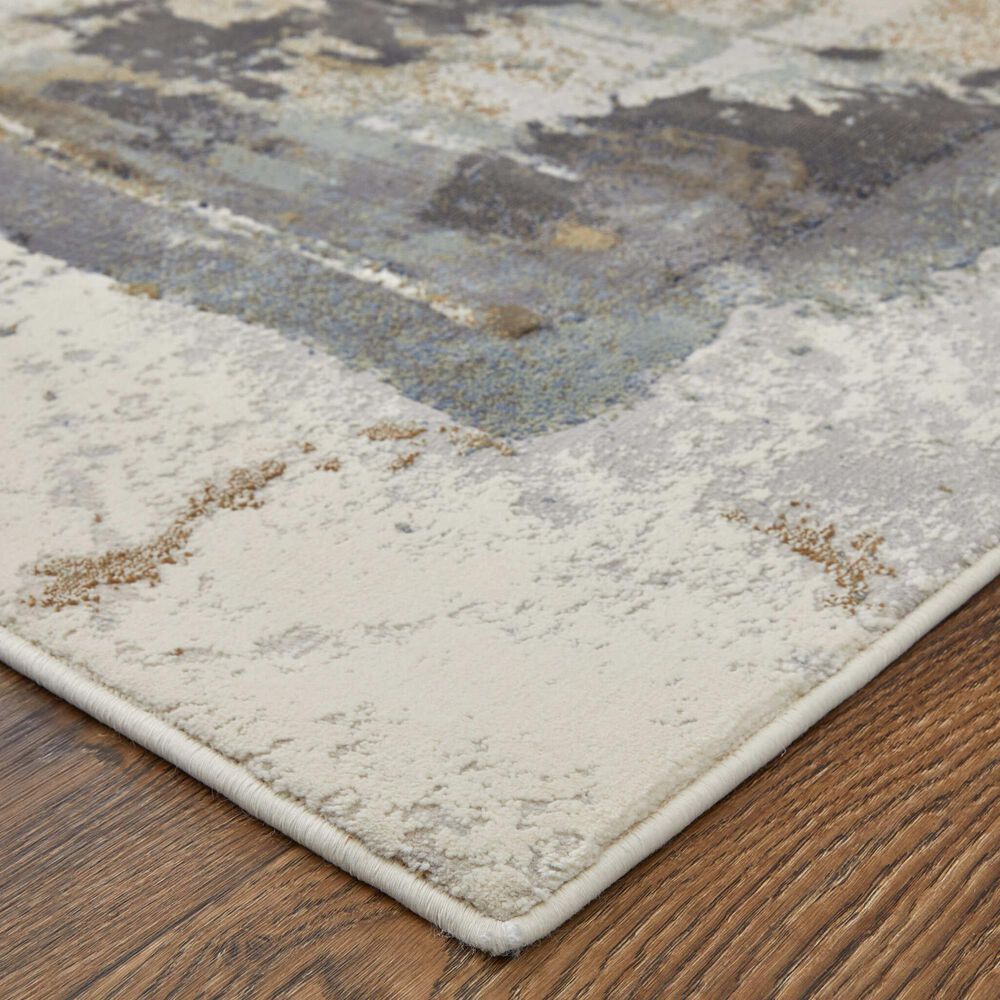 Feizy Clio 39LUF 7&#39;9&quot; x 10&#39; Gray and Multicolor Area Rug, , large