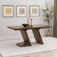 Linon Home Decor Callahan Dining Table with Leaf in Brown - Table Only, , large