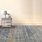 Amer Rugs Prairie 5" x 7"6" Denim and Orange Area Rug, , large