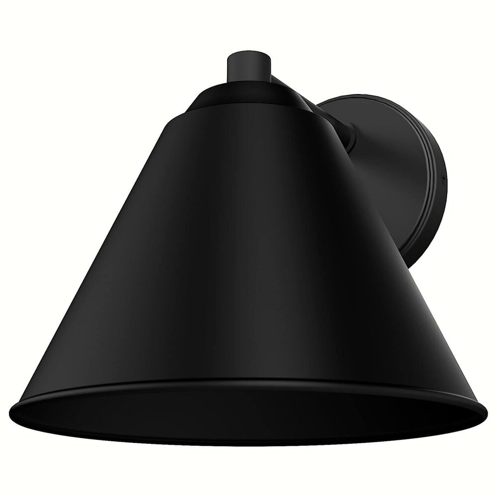 Hunter Aeronaut 1-Light Outdoor Small Wall Light in Matte Black, , large