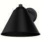 Hunter Aeronaut 1-Light Outdoor Small Wall Light in Matte Black, , large