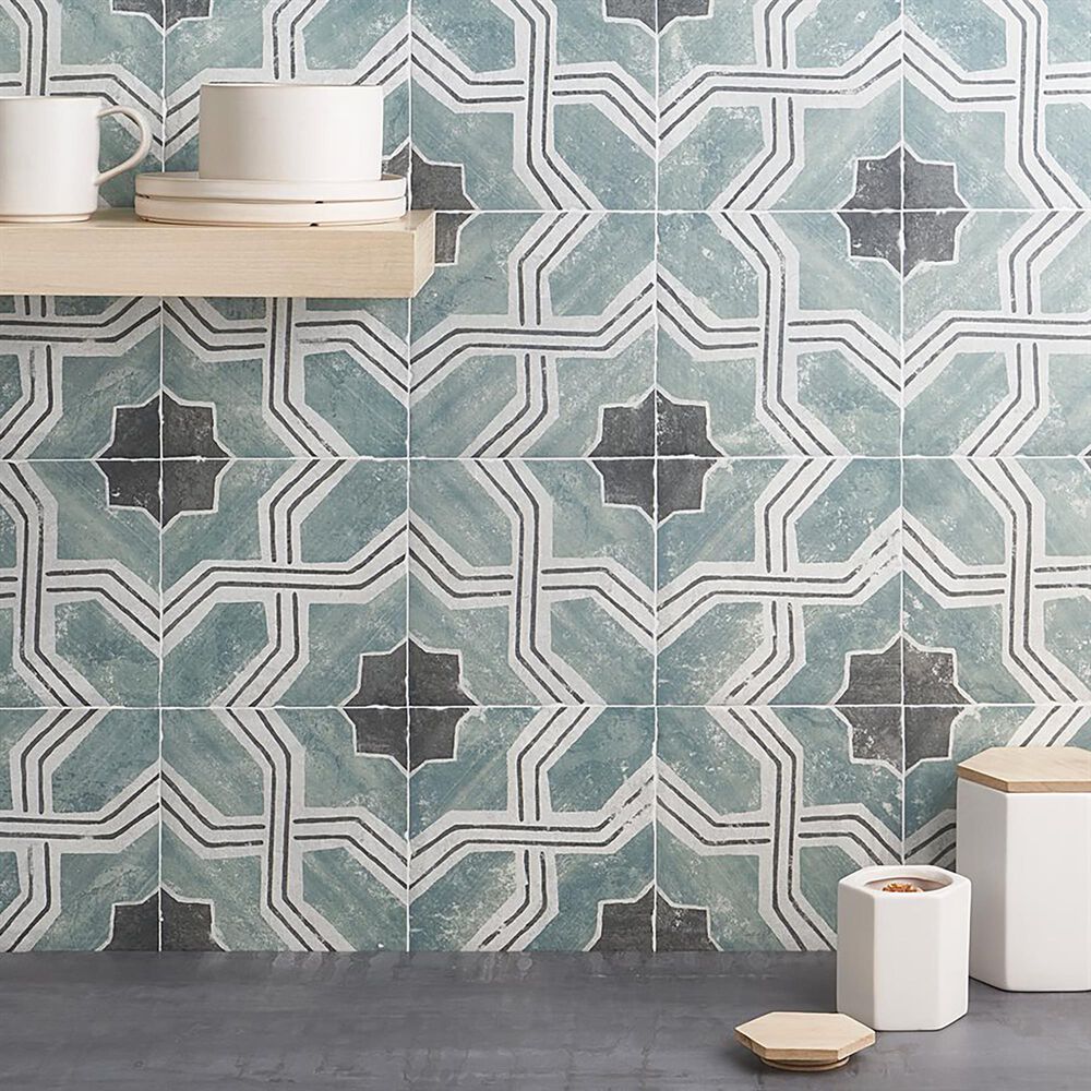 Soho Studio Carino Deco Iberia 8&quot; x 8&quot; Porcelain Tile, , large