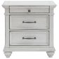 Ashley Kanwyn 3 Drawer Nightstand in Distressed Whitewash, , large