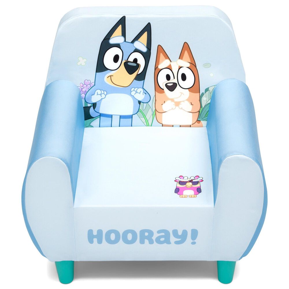 Delta Children Bluey Upholstered Toddler Chair in Blue, , large