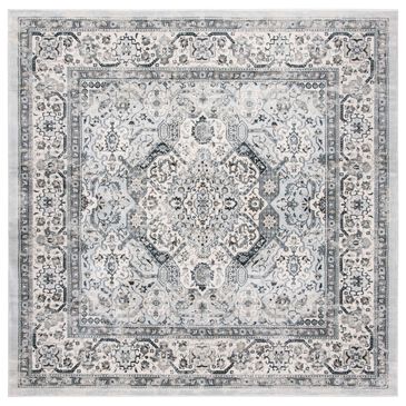 Safavieh Isabella 6"7" Square Dark Grey and Cream Area Rug, , large
