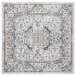 Safavieh Isabella 6"7" Square Dark Grey and Cream Area Rug, , large