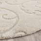 Safavieh Florida Shag SG455-1111-5R 5" x 5"  Creme/Creme Round Rug, , large