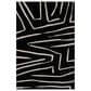 Momeni Noho Abstract 2" x 3" Black Area Rug, , large