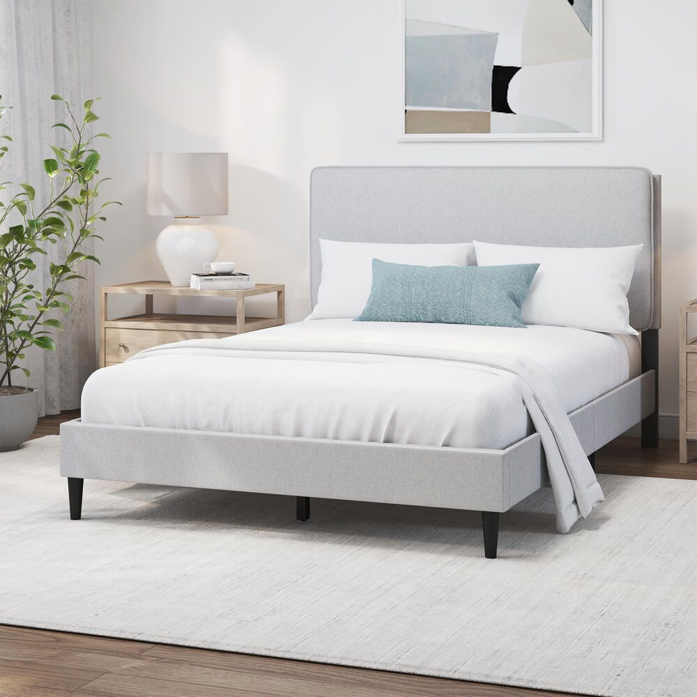 The Monday Company Full Upholstered Bed in Gray, , large