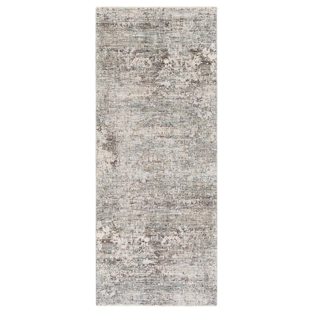 Surya Presidential PDT-2303 3"3" x 8" Blue, Gray and Orange Runner, , large