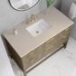 James Martin Vanities Emmeline 48" Single Vanity in Pebble Oak with 3 cm Eternal Marfil Quartz Top, , large