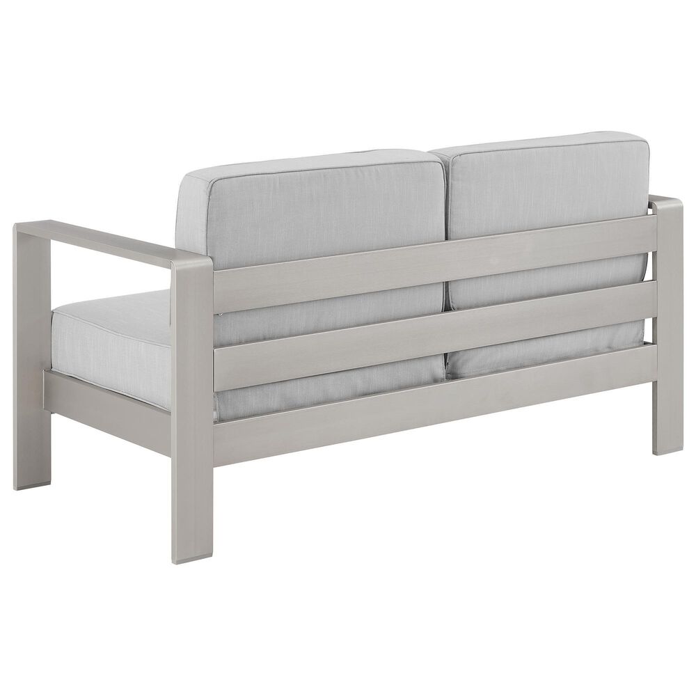 Linon Home Decor Karah 2-Seater Outdoor Sofa in Grey, , large