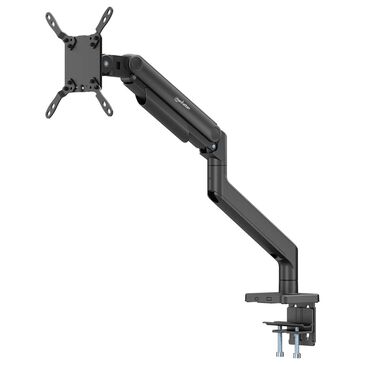Manhattan Mechanical Spring Single Monitor Desk Mount in Black, , large