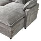 HOMLUX 107.87" Ultra-Comfort Chenille Sectional Sofa in Dark Gray, , large