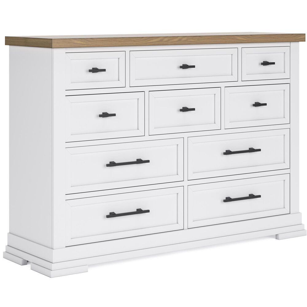 Ashley Ashbryn Dresser in White and Natural, , large