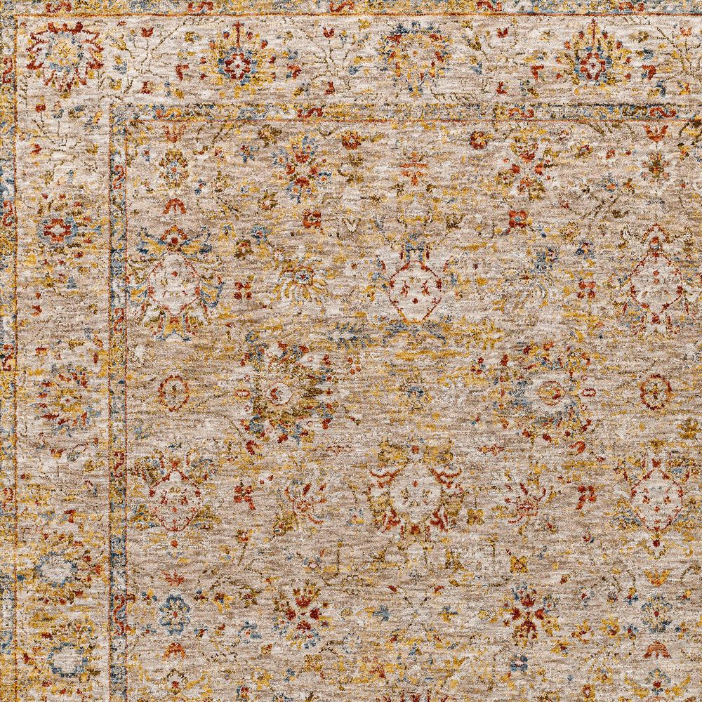 Surya Mona Lisa 2&#39;7&quot; x 7&#39;3&quot; Tan, Mustard, Olive, Sage, Brick Red, Dark Blue and Burgundy Runner, , large