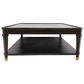 Slatehouse Carrington Cocktail Table in Dark Brown and Antique Gold, , large