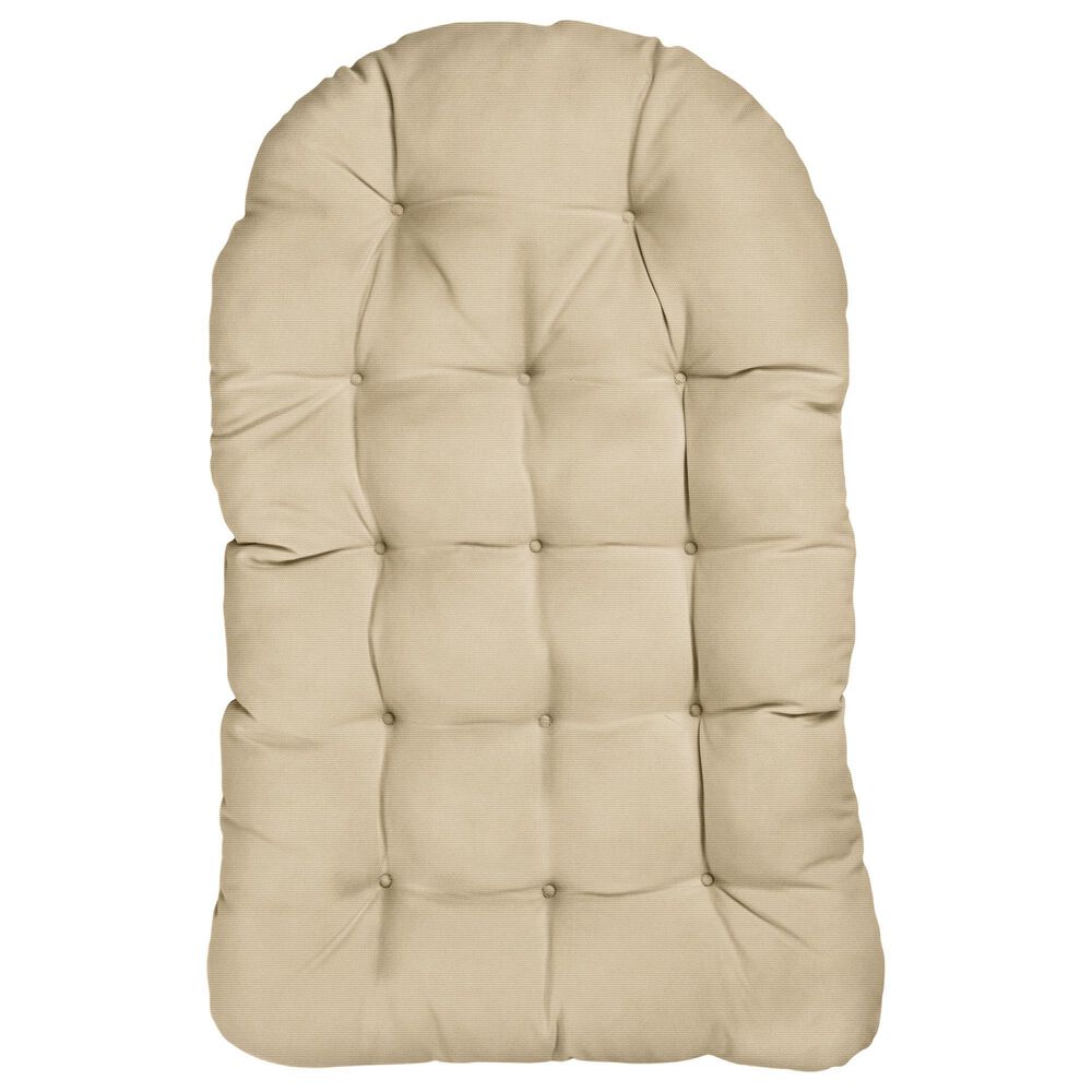 Sorra Home Sunbrella 44" Egg Chair Cushion in Canvas Antique Beige, , large