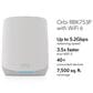 NETGEAR Orbi 750 Series Tri-Band Wi-Fi 6 Mesh System with 2 Satellites in White, , large