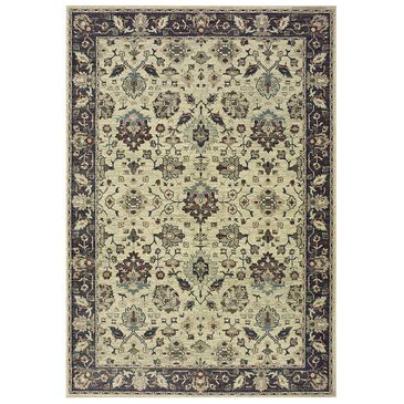 Oriental Weavers Raleigh 8026E 1"10" x 3" Ivory and Navy Area Rug, , large