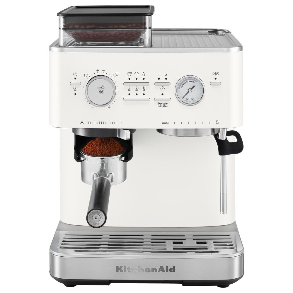 KitchenAid Semi Automatic Espresso Machine in Porcelain White, , large