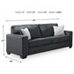 Ashley 7-Piece Living Room Set in Slate, , large