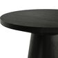 Furniture of America Halewood Round End Table in Black, , large