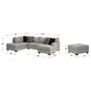 Ashley Megginson 3-Piece Right Facing U-Shaped Sectional with Sofa Chaise and Storage Ottoman in Storm, , large