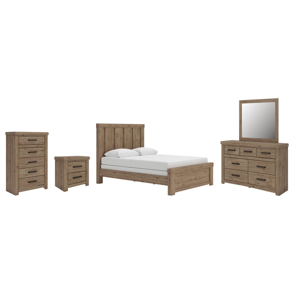Ashley 5-PIECE QUEEN PANEL BEDROOM SET, , large