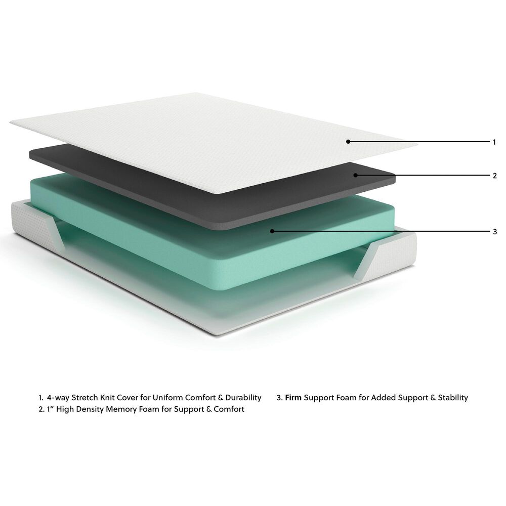 Ashley Chime 8" Memory Foam Medium Twin Mattress, , large