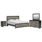 Ashley Broachmyn 4-Piece King Panel Bedroom Set in Black and Gray, , large