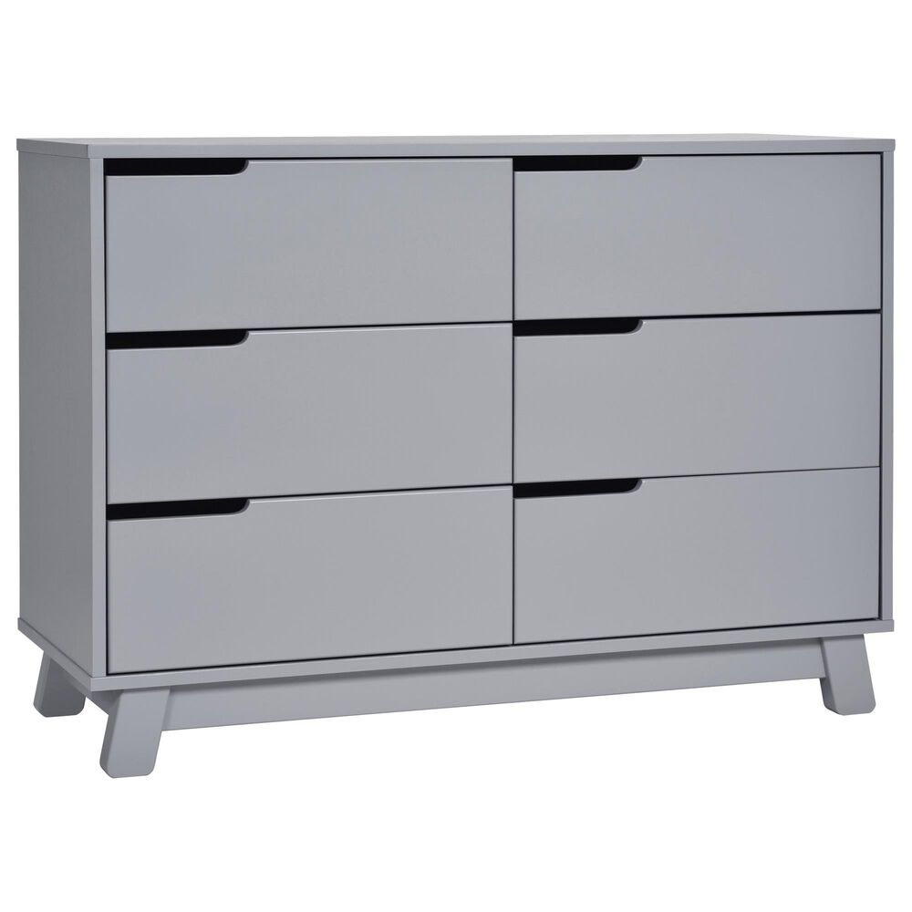 Babyletto Hudson Crib and 6 Drawer Double Dresser Set in Grey Shop NFM