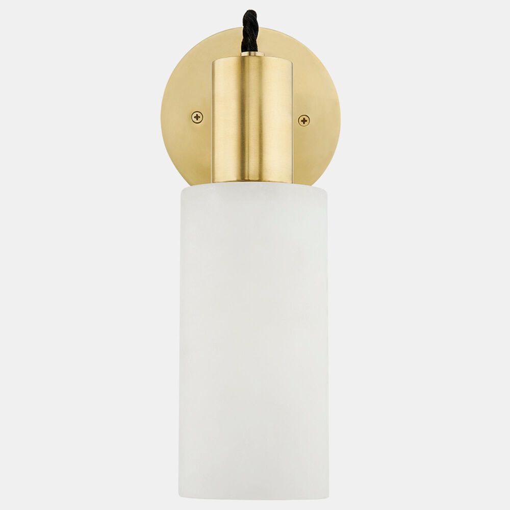 Hudson Valley Lighting Malba 1-Light Wall Sconce in Aged Brass, , large