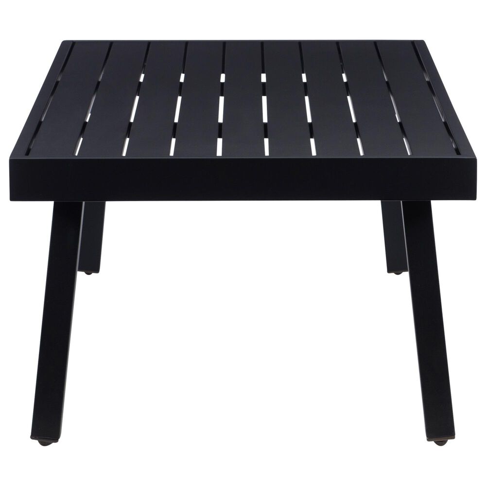Linon Home Decor Holland Aluminum Coffee Table in Black, , large