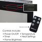 Timberlake Hastings Home 50" Electric Wall Fireplace in Black, , large