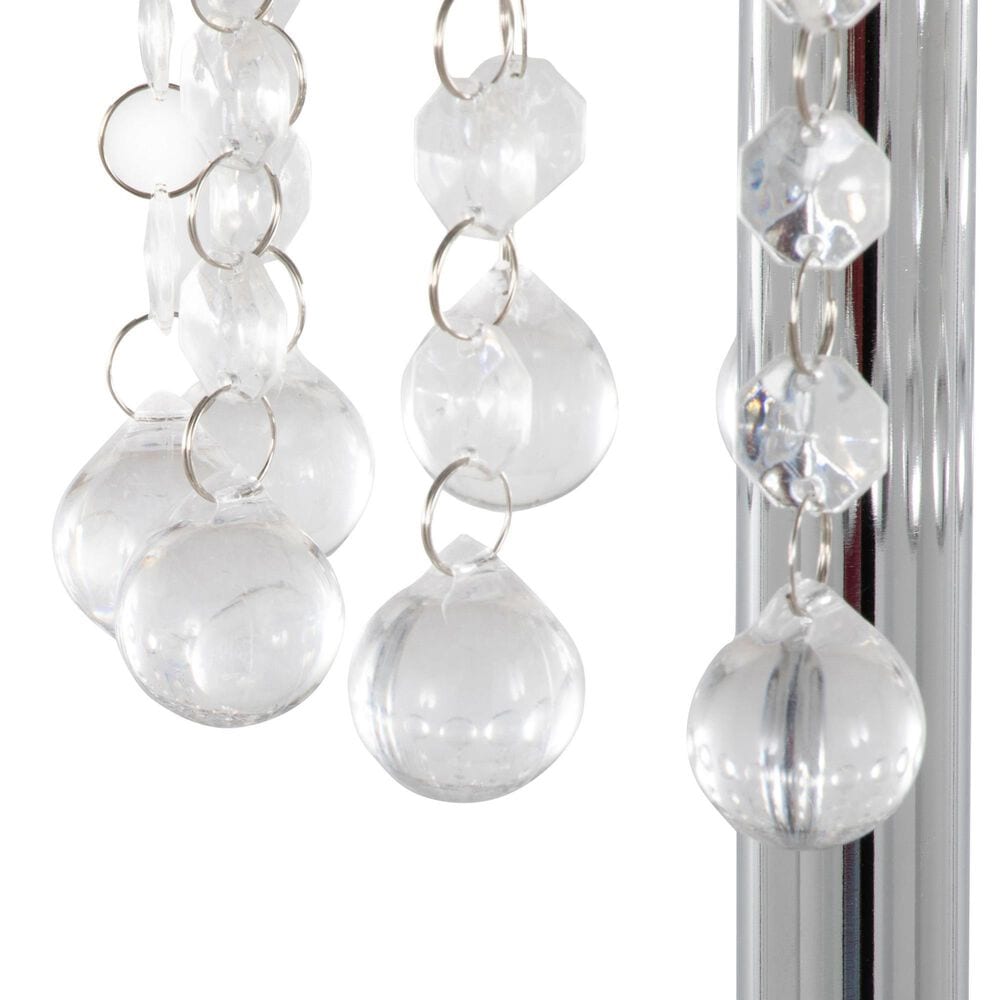 LumiSource Droplets Sleek Floor Lamp in Chrome, , large