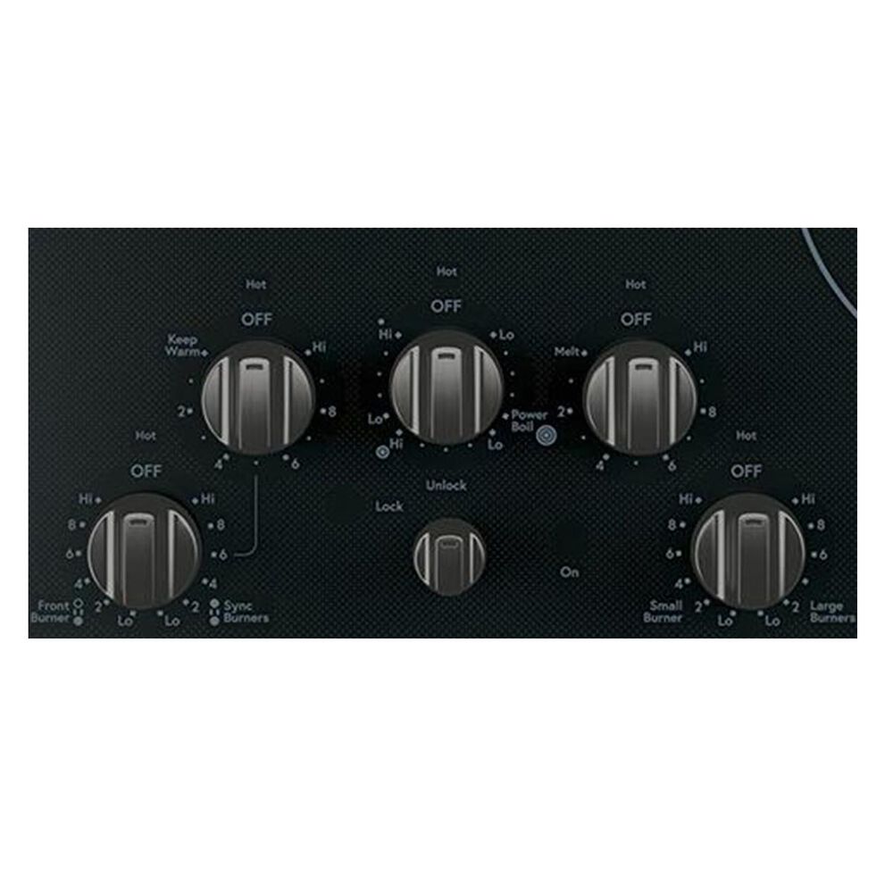 Cafe Electric Cooktop Knob in Brushed Black, , large