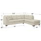 Ashley Falkirk 2-Piece Right Facing Sectional with Chaise in Parchment, , large