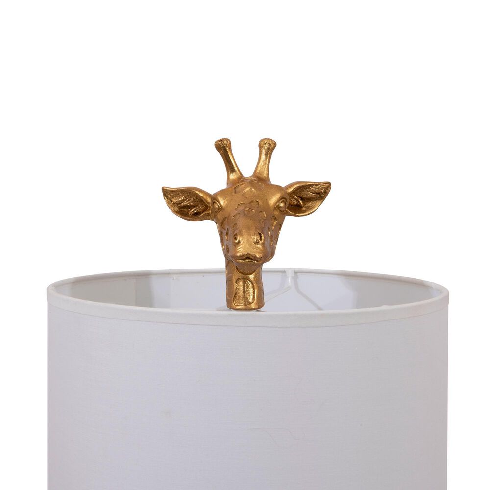 Creative Coop Serengeti Giraffe Table Lamp in Distressed Gold, , large