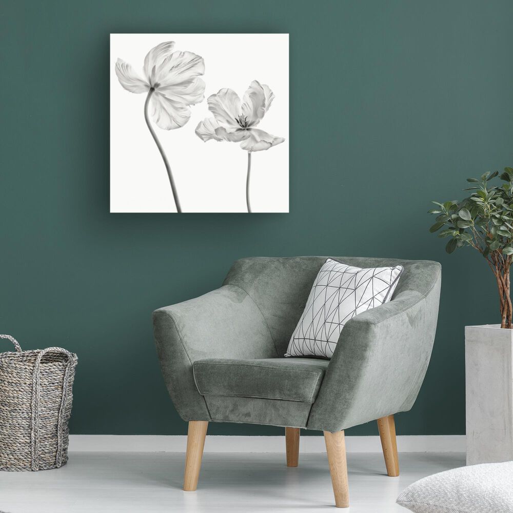 Timberlake Lotte Gronkjar &#39;Same Tulip : Front- And Back View&#39; 24&quot; x 24&quot; Canvas Art, , large