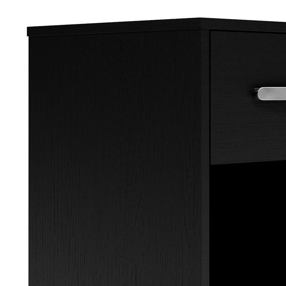 Ashley Finch 1-Drawer Nightstand in Black, , large