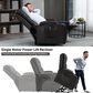 Hearth and Haven Power Lift Recliner in Brown, , large