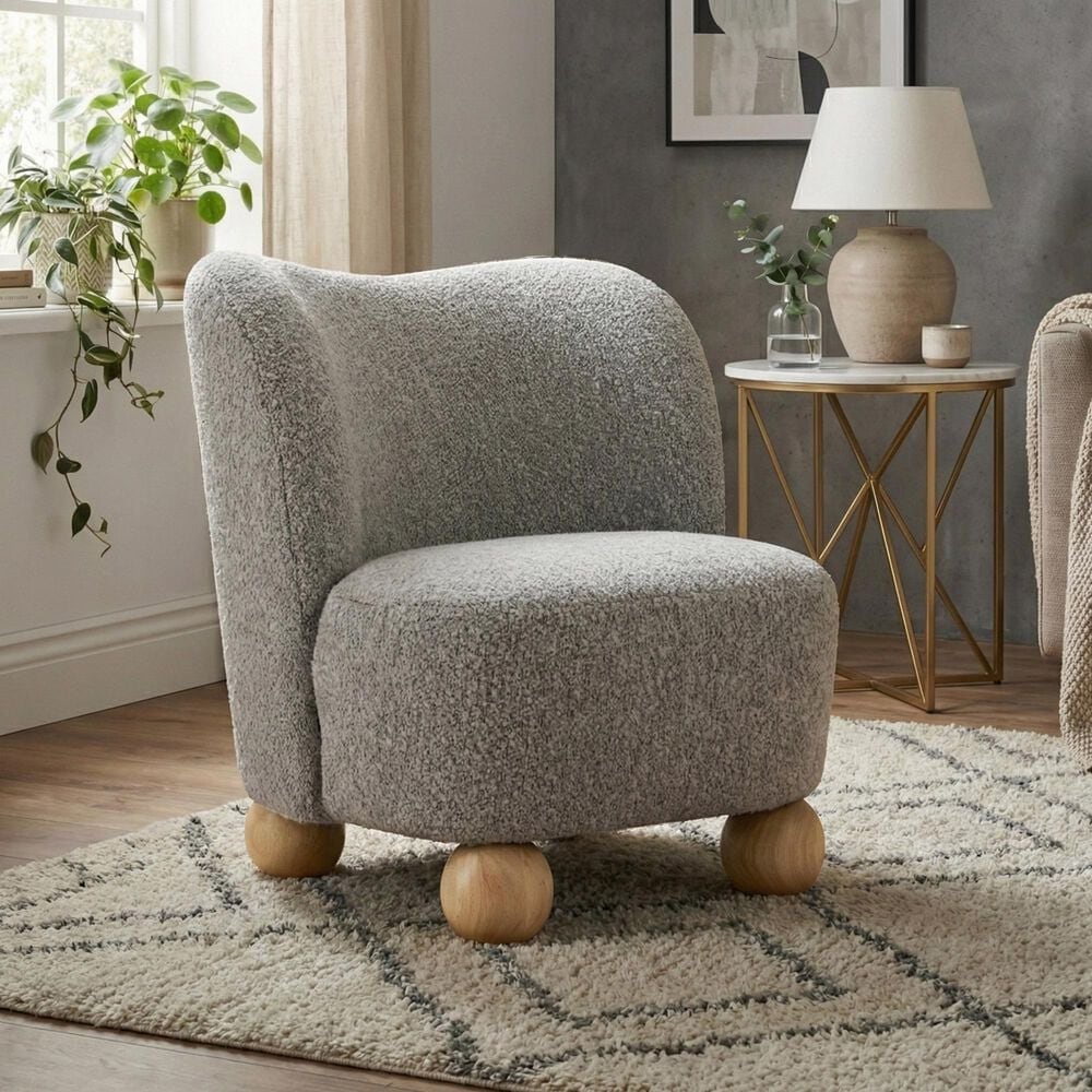 Furniture of America Velra Accent Chair in Gray, , large