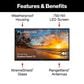 Furrion 55" Aurora Partial Sun Outdoor 4K LED UHD - Smart TV with 70W 2.1 Soundbar in Black, , large